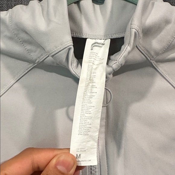 Fabletics Women's Light Gray Utility Jacket - Picture 2 of 2